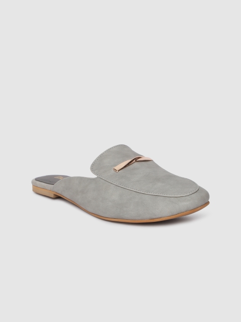 

Inc 5 Women Grey Solid Mules