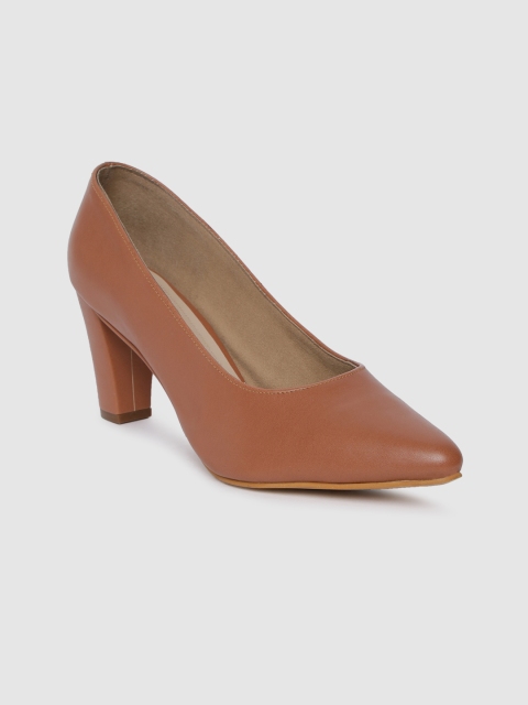 

Inc 5 Women Tan Brown Solid Heels