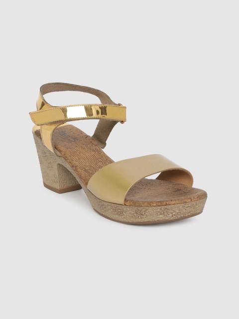 

Inc 5 Women Gold-Toned Solid Sandals