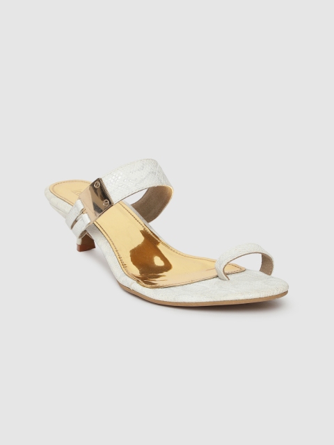 

Inc 5 Women White Textured Sandals