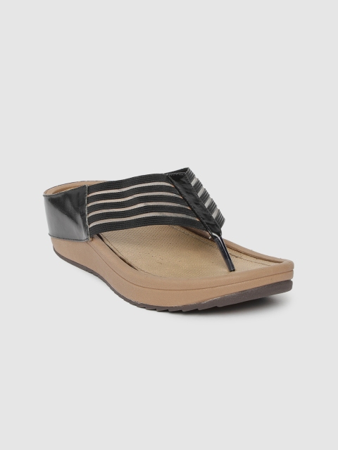 

Inc 5 Women Black Striped Sandals