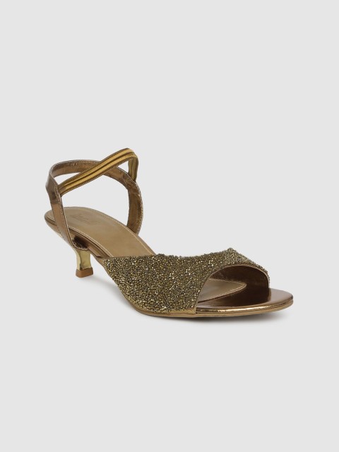 

Inc 5 Women Gold-Toned Embellished Heels