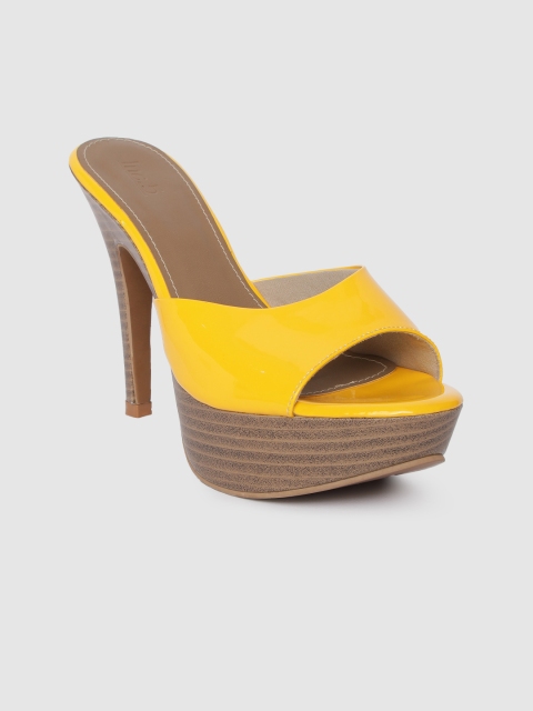 

Inc 5 Women Yellow Solid Pumps