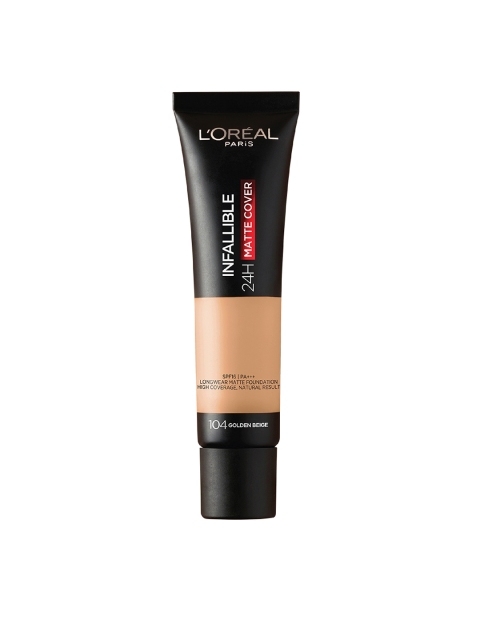 

LOreal Paris Infallible 24H Matte Cover Foundation - 104 Golden Beige