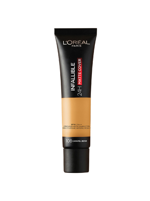 

LOreal Paris Infallible 24H Matte Cover Foundation 35ml - Caramel Beige 108