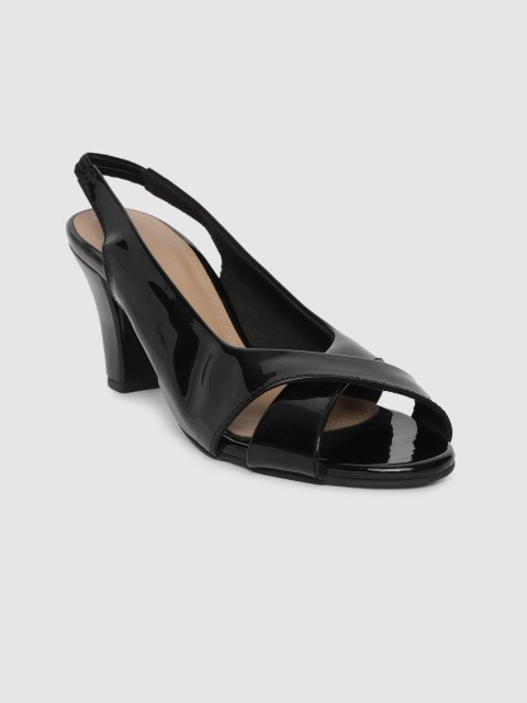 

Inc 5 Women Black Solid Block Heels