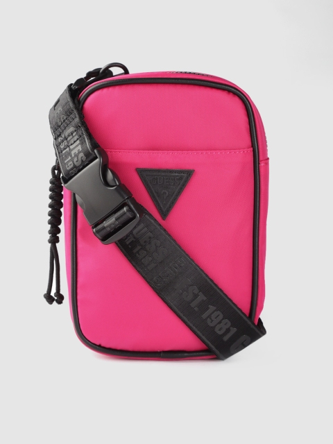 

GUESS Pink Solid Sling Bag