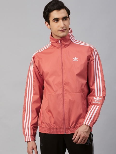 

ADIDAS Originals Men Rust Red Solid Track Trace Scarlet Jacket