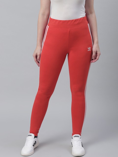 

ADIDAS Originals Women Red Solid 3-Stripes Tights