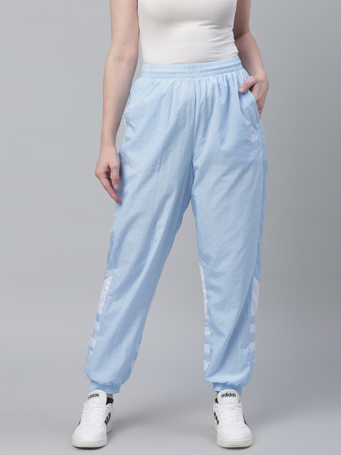 

ADIDAS Originals Women Blue & White Solid Big Logo Track Pants