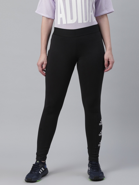 

ADIDAS Women Black Solid Must Haves Stacked Logo Tights
