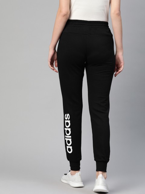 

ADIDAS Women Black Slim Fit Solid E LIN Joggers