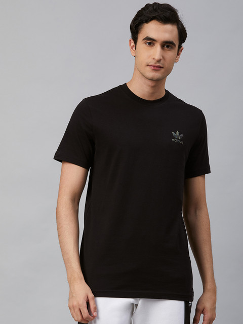

ADIDAS Originals Men Black Camo Essentials Round Neck T-Shirt