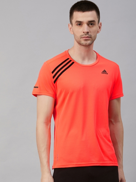 

ADIDAS Men Orange Own The Run Solid Running T-Shirt
