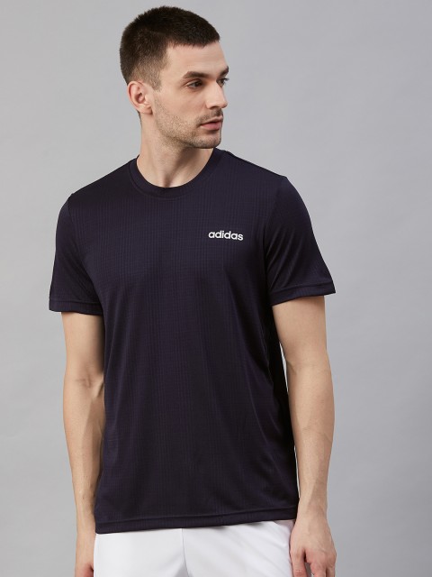 

ADIDAS Men Navy Fast & Confident Solid Round Neck Training T-shirt, Navy blue