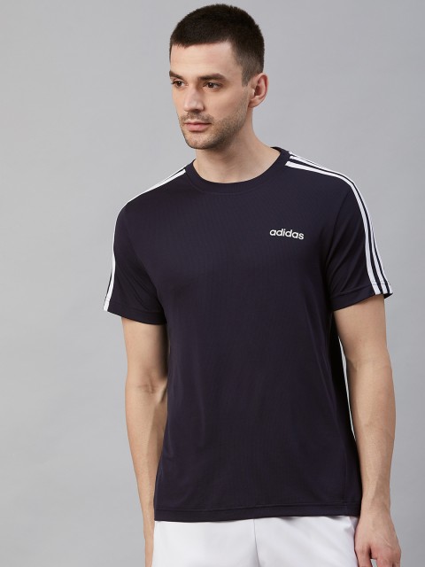 

ADIDAS Men Navy Blue Designed 2 Move 3 Stripes T-Shirt