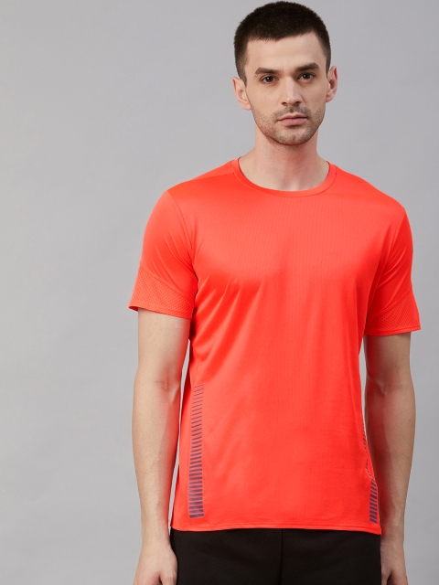 

ADIDAS Men Coral Orange 25/7 Rise Up N Run Parley Running T-Shirt