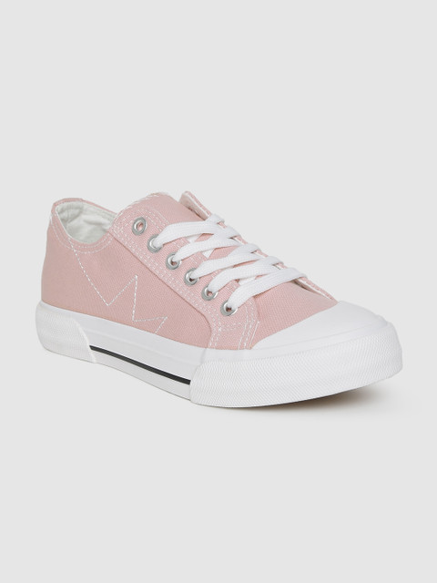 

Mast & Harbour Women Pink Solid Sneakers