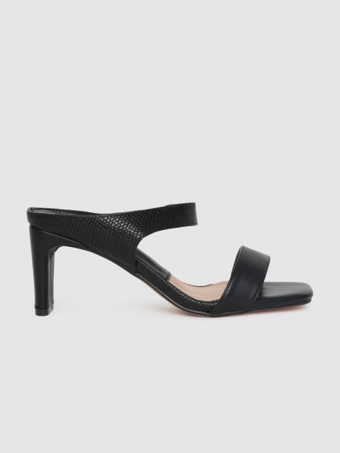 

CORSICA Women Black Solid Open Toe Heels