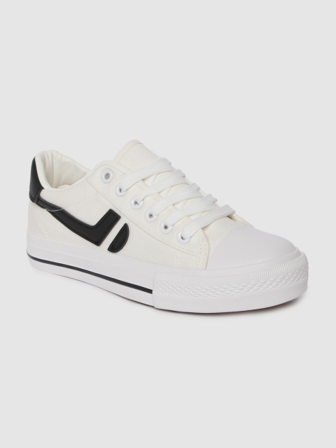 

Roadster Women White Solid Sneakers