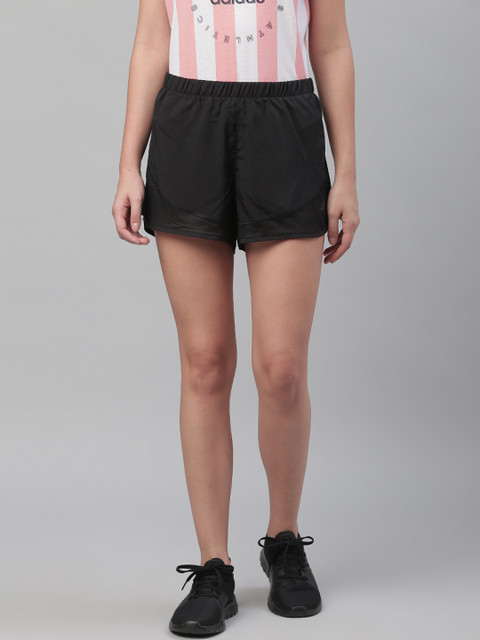 

ADIDAS Women Black Solid Slim Fit Marathon 20 Light Speed Running Shorts