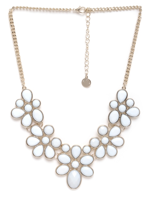 

Forever New Blue & Gold-Toned Stone-Studded Necklace