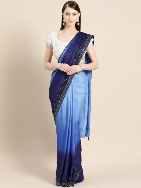 

KALINI Blue Ombre Detail Saree