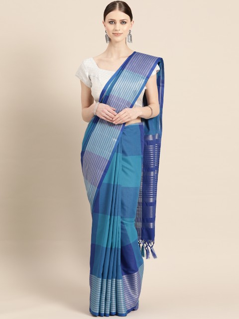 

KALINI Blue Striped Saree