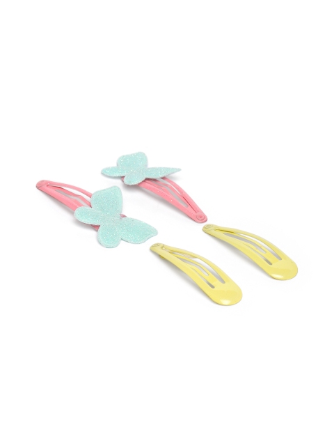 

Toniq Kids Girls Set of 4 Embellished Tic Tac Hair Clips, Pink
