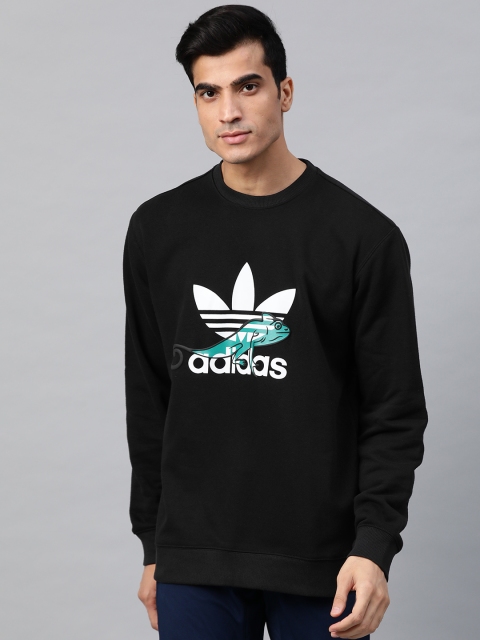 

ADIDAS Originals Men Black & White Printed Sweatshirt