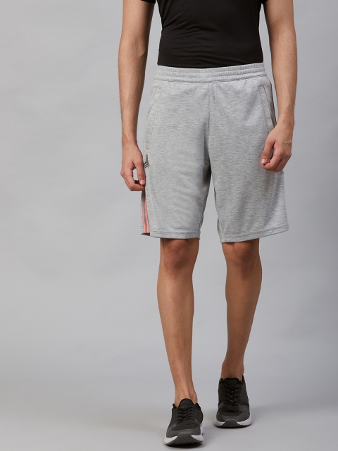 

ADIDAS Men Grey Melange Solid Tan Tech Long Football Shorts