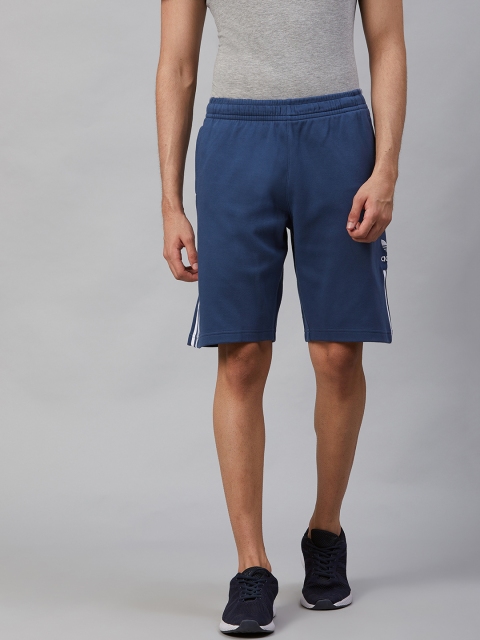 

ADIDAS Originals Men Blue Solid Lock Up Long Sports Shorts
