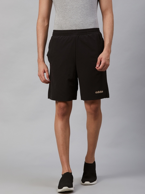 

ADIDAS Men Black Solid Slim Fit Fast & Confident Training Shorts
