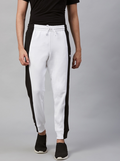 

ADIDAS Originals Men White & Black Colourblocked R.Y.V. Sweat Track Pants