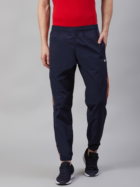 

ADIDAS Originals Men Navy Blue Solid 3-Stripes Wind Pants