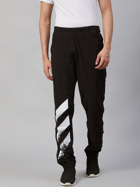 

Adidas Men Black & White Striped Detail Running Decode Trackpants