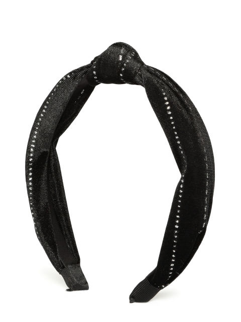 

ToniQ Black Embellished Top Knot Hairband