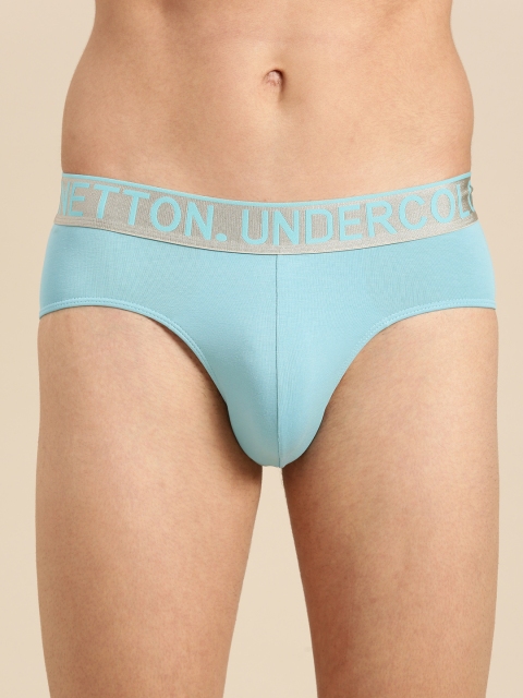 

Undercolors of Benetton Men Blue Solid Briefs P10DI905L