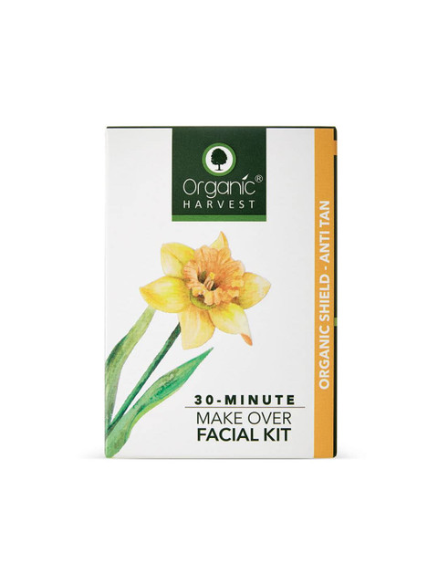

Organic Harvest Pack of 3 Facial Kit Organic Shield-Anti Tan, 50 g, White
