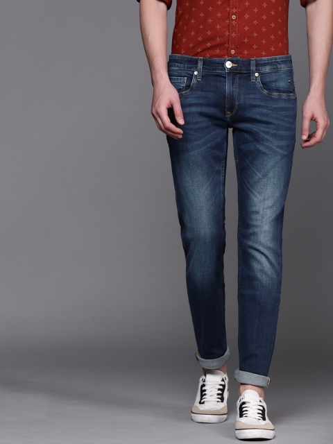 

Louis Philippe Jeans Men Blue MATT Slim Fit Low-Rise Clean Look Stretchable Jeans