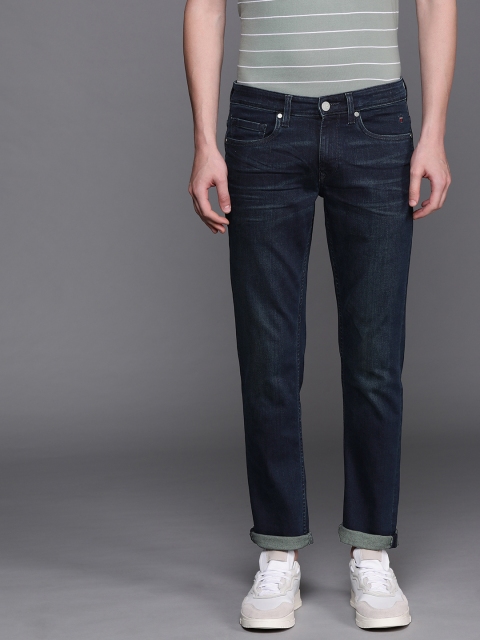 

Louis Philippe Jeans Men Blue MATT Slim Fit Low-Rise Clean Look Stretchable Jeans