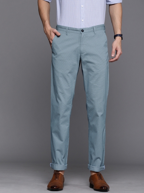 

Louis Philippe Sport Men Blue Slim Fit Printed Chinos
