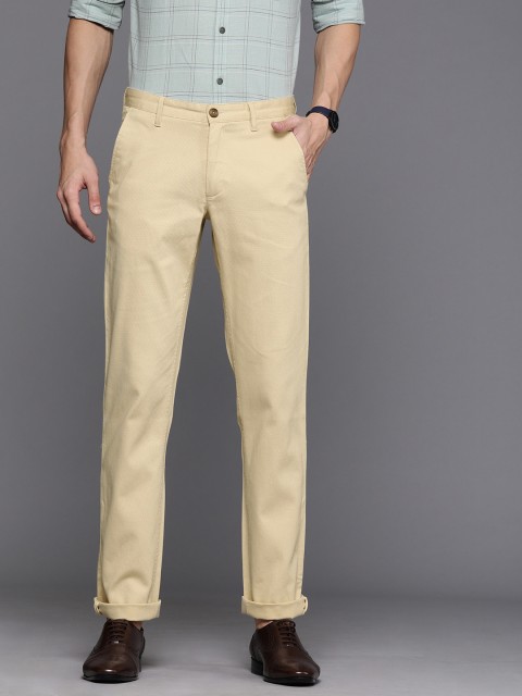 

Louis Philippe Sport Men Beige Slim Fit Self Design Chinos