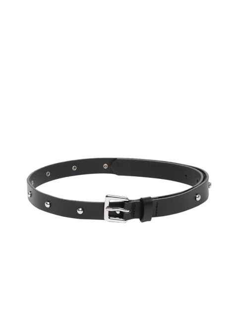 

Levis Women Black Embellished Leather Belt