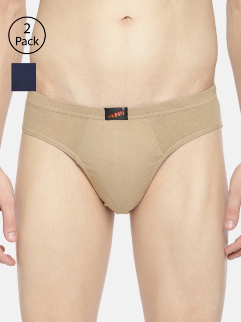 

SOLO Men Pack Of 2 Briefs, Beige