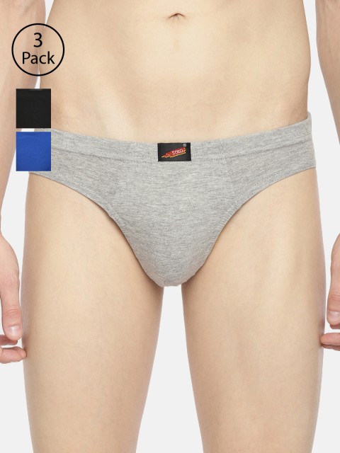 

SOLO Men Pack Of 3 Briefs, Black