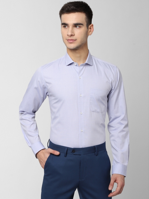 

Peter England Men Blue Slim Fit Solid Formal Shirt