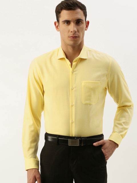 

Peter England Men Yellow Slim Fit Solid Formal Shirt