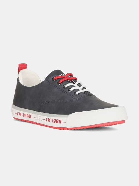 

Flying Machine Men Navy Blue Solid Sneakers