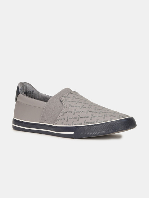

Flying Machine Men Grey Men Printed Slip-On Sneakers